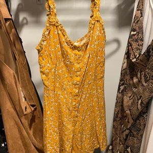 Yellow Floral Romper